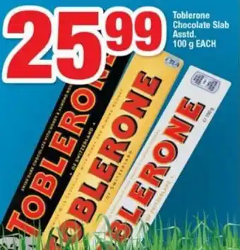 OK Foods Toblerone Chocolate Slab Asstd 100g offer