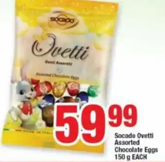 OK Foods Socado Ovetti Assorted Choclate Eggs 150g offer
