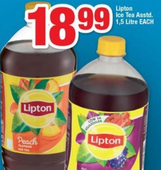 OK Foods Lipton Ice Tea Asstd 1,5L offer