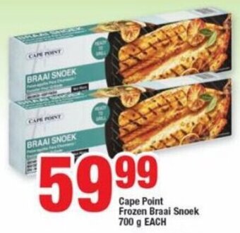 OK Foods Cape Point Frozen Braai Snoek 700g offer