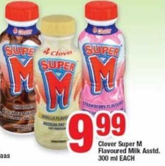 OK Foods Clover Super M Flavoured Milk Asstd 300ml offer