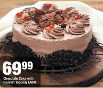 OK Foods Chocolate Cake with Dessert Topping offer