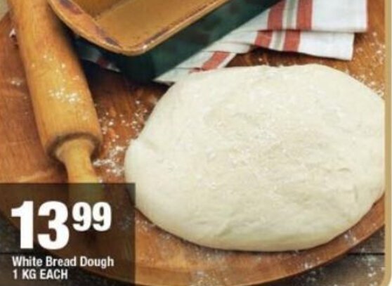 OK Foods White Bread Dough 1kg offer
