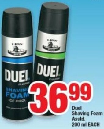 Duel Shaving Foam Asstd 200ml