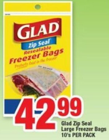glad zip seal