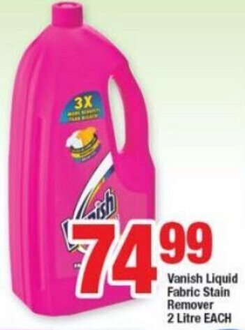OK Foods Vanish Liquid Fabric Stain Remover 2L offer