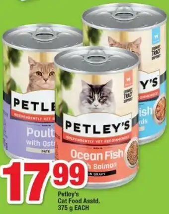 OK Foods Petty's Cat Food Asstd 375g offer