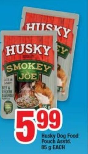 OK Foods Husky Dog Food Pouch 85g offer