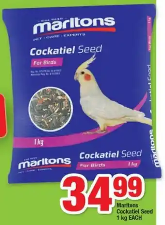 OK Foods Maritons Cockatiel Seed 1kg offer