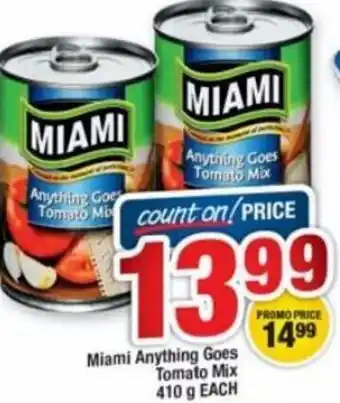 OK Foods Miami Anything Goes Tomato Mix 410g offer