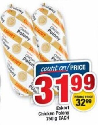 OK Foods Eskort Chicken Polony 750g offer