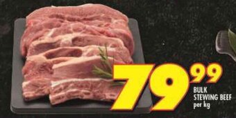 Shoprite Bulk Stewing Beef per kg offer