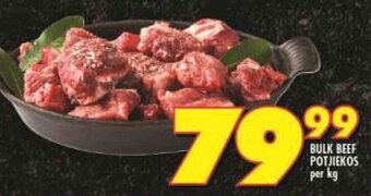 Shoprite Bulk Beef Potjiekos per kg offer