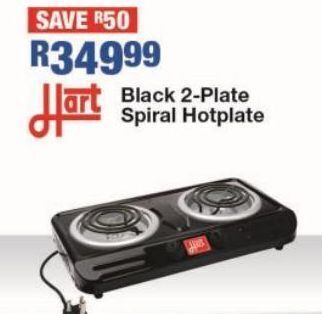OK Furniture Black 2-plate spiral hotplate offer