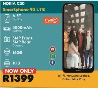 OK Furniture Nokia c20 smartphone 4g l te offer