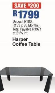 OK Furniture Harper coffee table offer