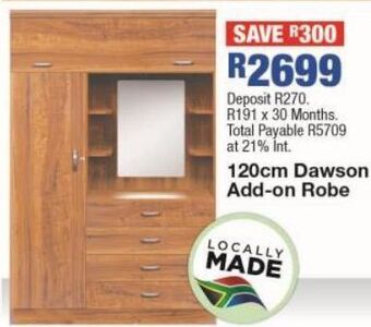 OK Furniture Dawson add-on robe offer