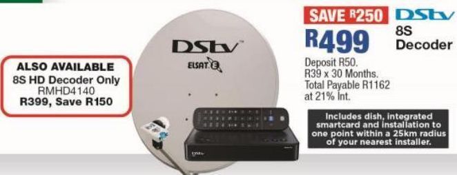 OK Furniture 8s hd decoder only rmhd4140 offer