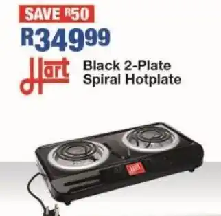OK Furniture Black 2-plate spiral hotplate offer