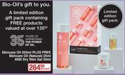 Dis-Chem Bio-Oil Skincare Oil 200ml + Free Skincare Oil (Natural) 25ml & Dry Skin Gel 50ml Gift Pack-Per Pack offer