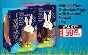 Dis-Chem Sally Williams Milk Or Dark Chocolate Eggs With Roasted Noughat-110g Each offer