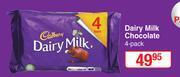 Dis-Chem Cadbury Dairy Milk Chocolate-4 Per Pack offer