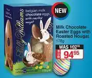 Dis-Chem Sally Williams Milk Chocolate Easter Eggs With Roasted Noughat-178g offer