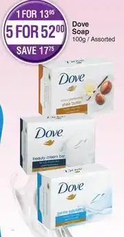 Dis-Chem Dove Soap Assorted-100g Each offer