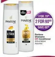 Dis-Chem Pantene Shampoo Or Conditioner Assorted-400ml/360ml offer