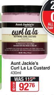 Dis-Chem Aunt Jackie's Curl La La Custard-430ml offer
