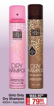 Dis-Chem Girlz Only Dry Shampoo Assorted-400ml Each offer