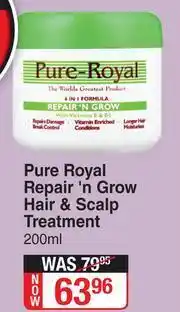 Dis-Chem Pure Royal Repair n Grow Hair & Scalp Treatment-200ml offer