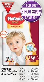 Huggies Gold Nappies Jumbo Pack-Per Pack