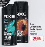 Dis-Chem Axe Deodorant Body Spray Assorted-150ml Each offer