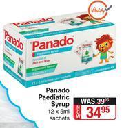Dis-Chem Panado Paediatric Syrup-12 x 5ml Sachets offer