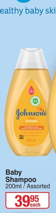 Dis-Chem Johnson's Baby Shampoo Assorted-200ml Each offer