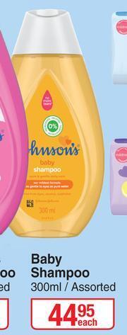 Johnson's Baby Shampoo Assorted-300ml Each