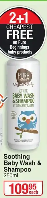 Dis-Chem Pure Beginnings Soothing Baby Wash & Shampoo-250ml offer