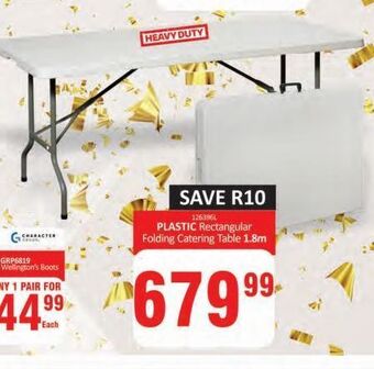 KitKat Cash and Carry Plastic rectangular folding catering table offer