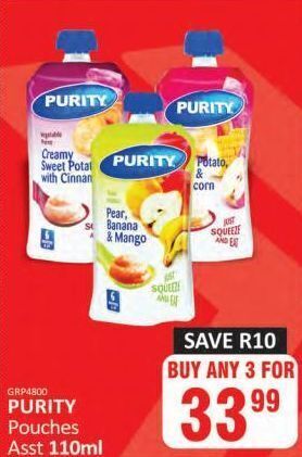 Purity pouches