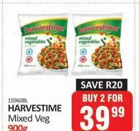 Mix veg harvestime