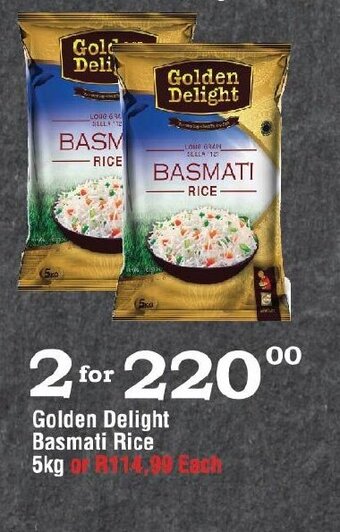 Oxford Freshmarket Golden Delight Basmati Rice 5kg offer