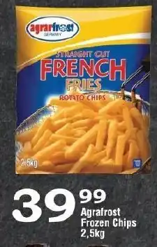 Oxford Freshmarket Agrafrost Frozen Chips 2.5kg offer