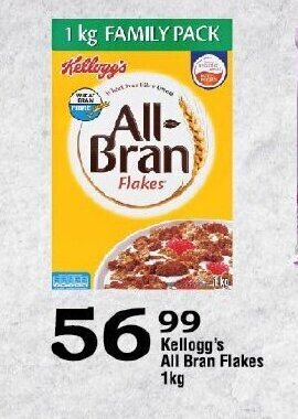 Oxford Freshmarket Kellogg's All Bran Flakes 1kg offer