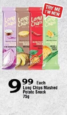 Oxford Freshmarket Long Chips Mashed Potato Snack 75g offer