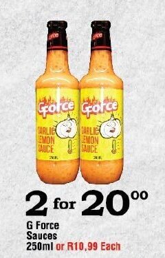 Oxford Freshmarket G Force Sauces 250ml offer