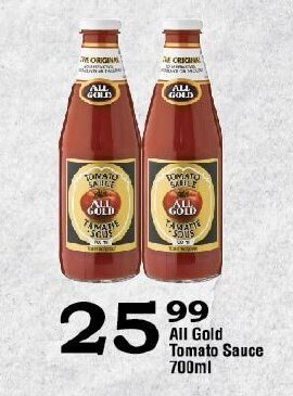 Oxford Freshmarket All Gold Tomato Sauce 700ml offer