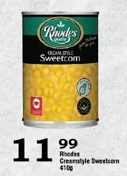 Oxford Freshmarket Rhodes Creamstyle Sweetcorn 410g offer