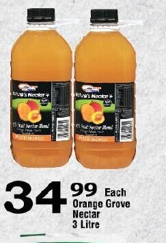 Oxford Freshmarket Orange Grove Nectar 3 Litre offer
