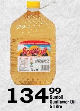 Oxford Freshmarket Sunfoil Sunflower Oil  5 Litre offer